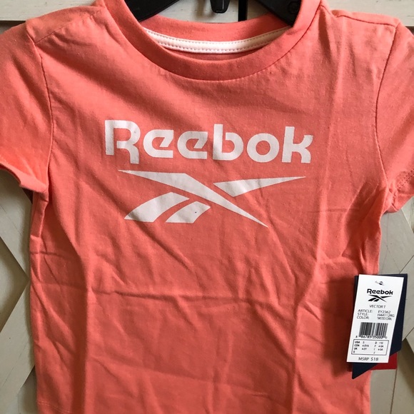 NWT GIRLS REEBOK TEE SIZE 5 - Picture 2 of 3